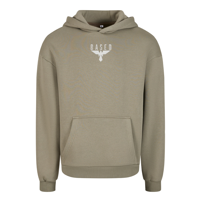 BASED – Fluffy Oversize Hoody mit Logo-Stick