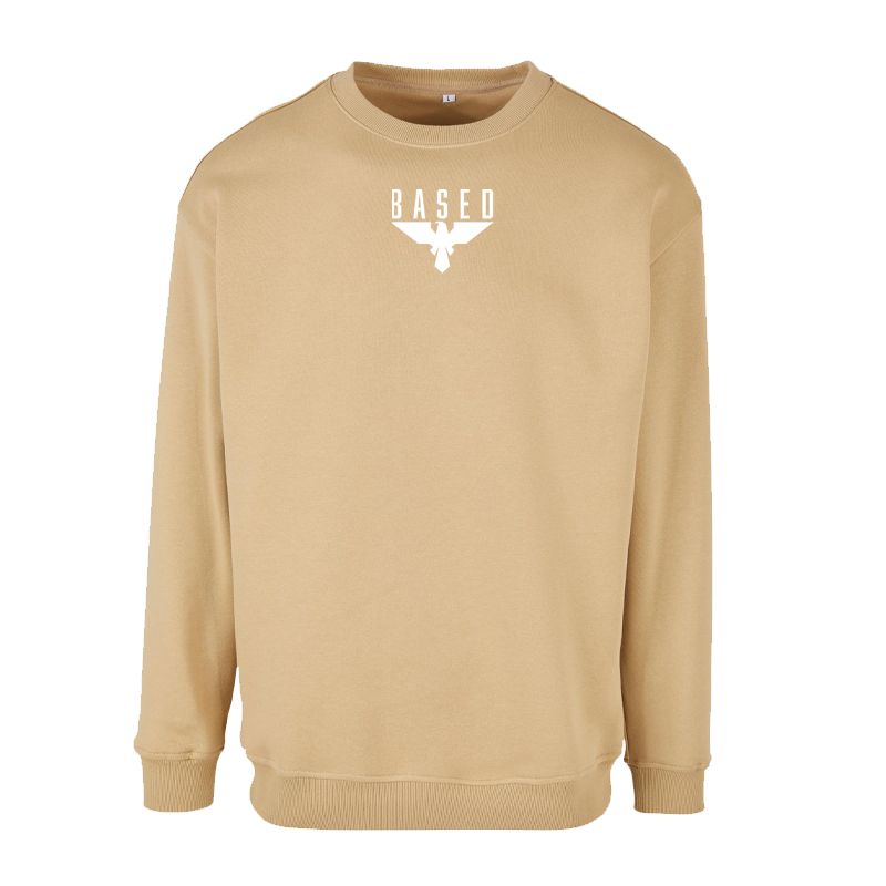 BASED – Sweatshirt Crewneck mit Logo Stick