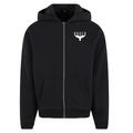 BASED – Fluffy Zip Hoody mit Logo-Stick