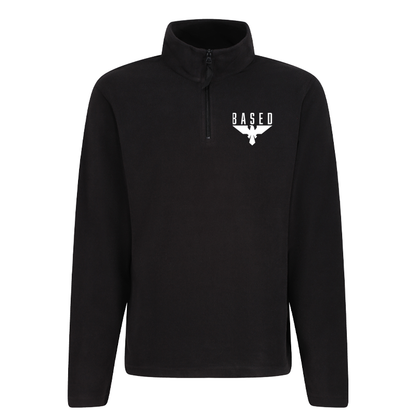 BASED – Zip Neck Fleece mit Logo-Stick