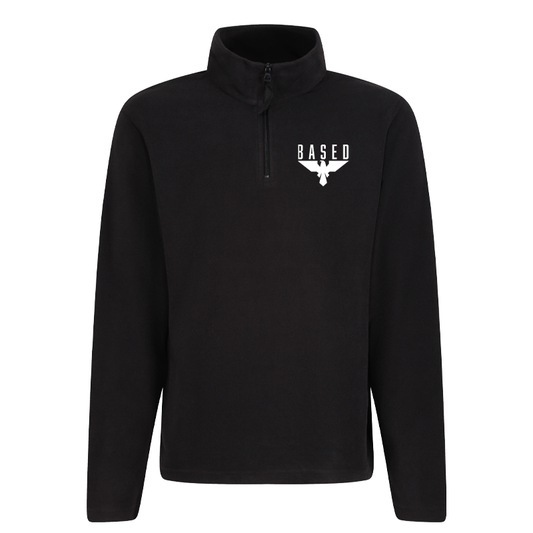 BASED – Zip Neck Fleece mit Logo-Stick
