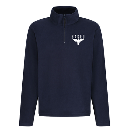 BASED – Zip Neck Fleece mit Logo-Stick