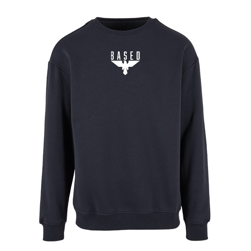 BASED – Sweatshirt Crewneck mit Logo Stick