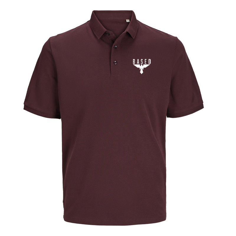 BASED – Poloshirt mit Logo-Stick