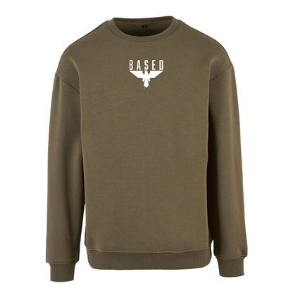 BASED – Sweatshirt Crewneck mit Logo Stick